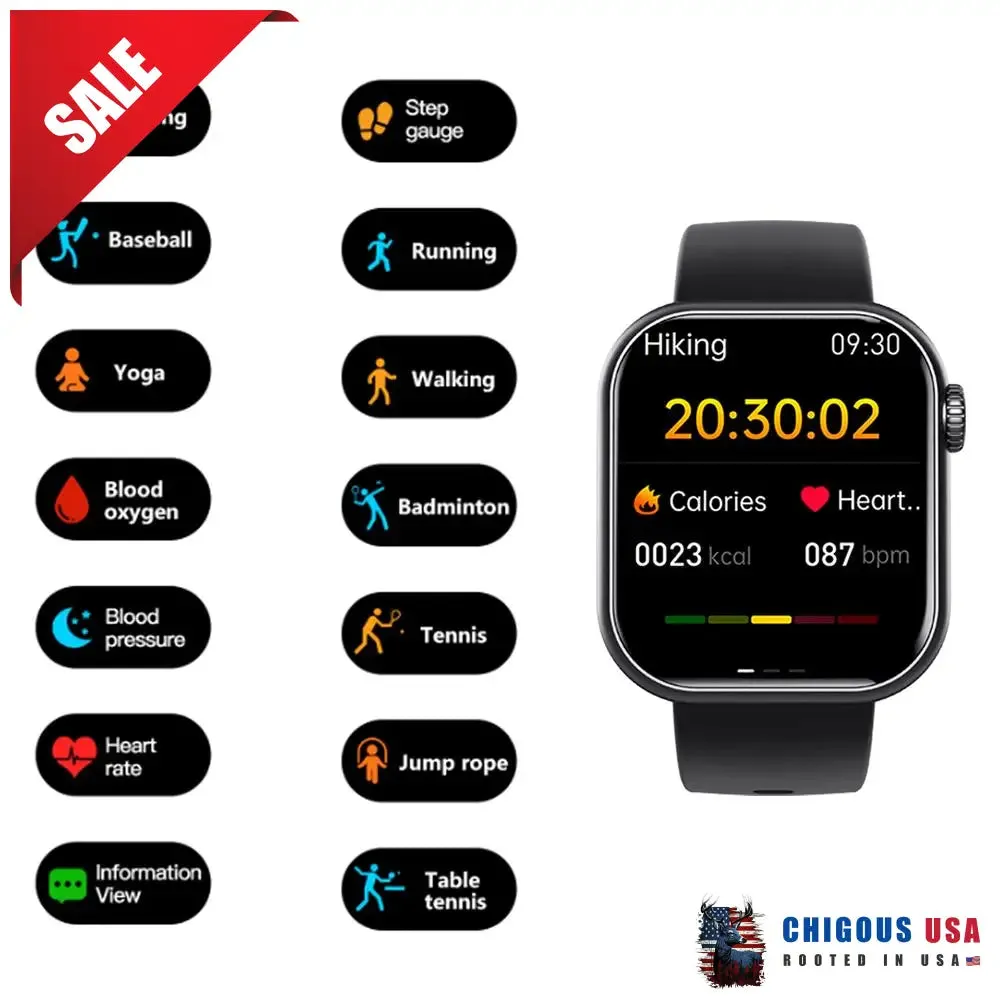 Bearscome BCF57 Blood Sugar Blood Pressure Heart Rate Blood oxygen Sleep Monitoring Waterproof Smartwatch