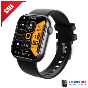 Bearscome BCF57 Blood Sugar Blood Pressure Heart Rate Blood oxygen Sleep Monitoring Waterproof Smartwatch