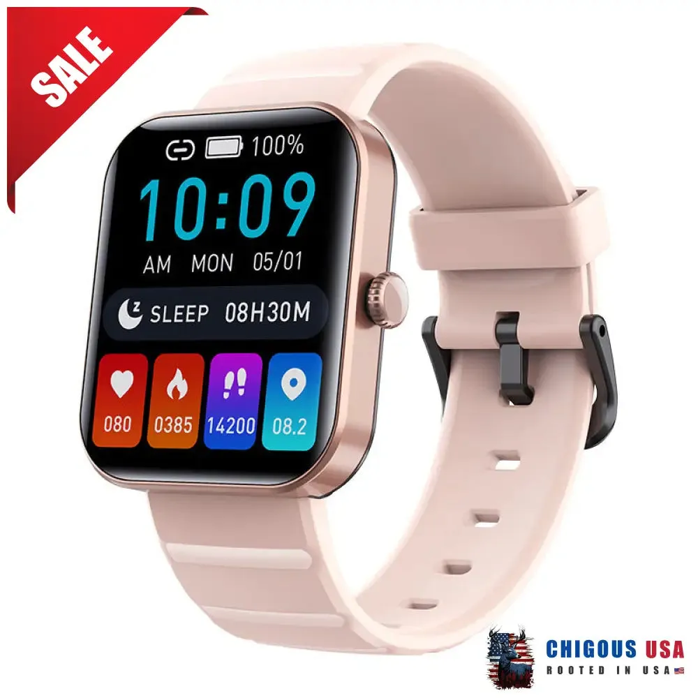 Bearscome BCF57 Blood Sugar Blood Pressure Heart Rate Blood oxygen Sleep Monitoring Waterproof Smartwatch