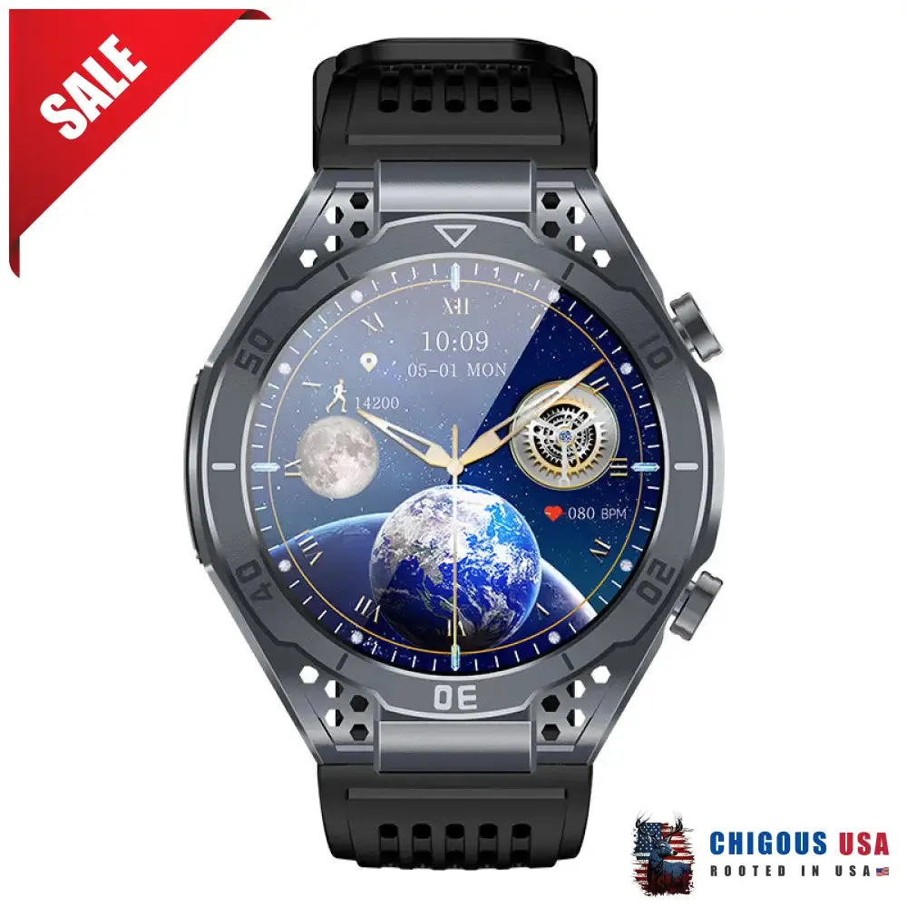 Bearscome BCF57 Blood Sugar Blood Pressure Heart Rate Blood oxygen Sleep Monitoring Waterproof Smartwatch