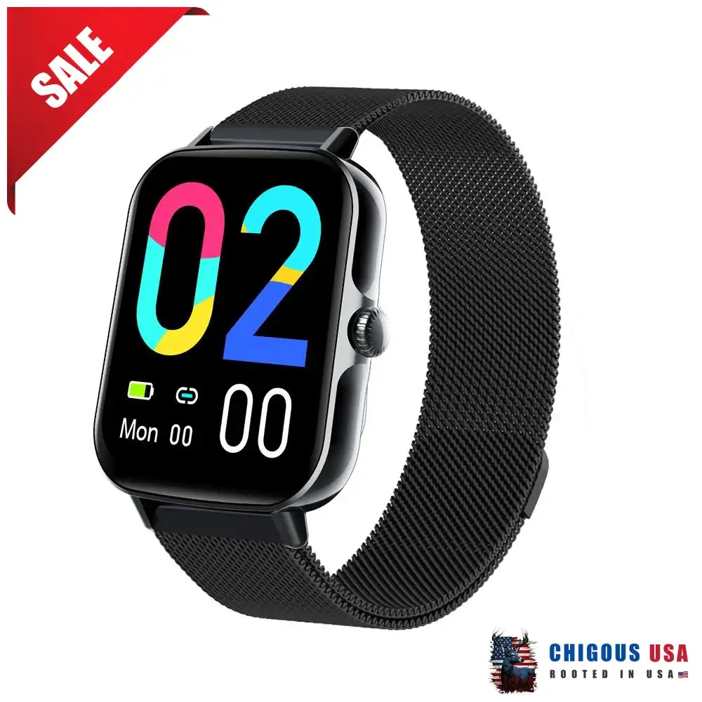 Bearscome BCF57 Blood Sugar Blood Pressure Heart Rate Blood oxygen Sleep Monitoring Waterproof Smartwatch