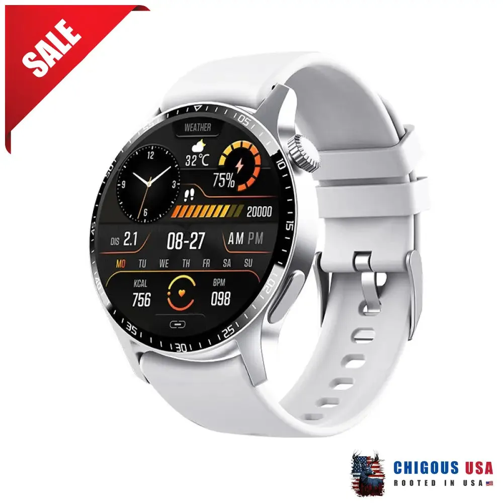 Bearscome BCF57 Blood Sugar Blood Pressure Heart Rate Blood oxygen Sleep Monitoring Waterproof Smartwatch
