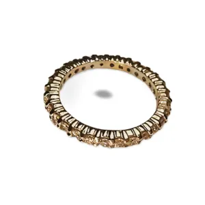 Beautiful Estate 14K White Gold Diamond Eternity Wedding Band Ring 6.5