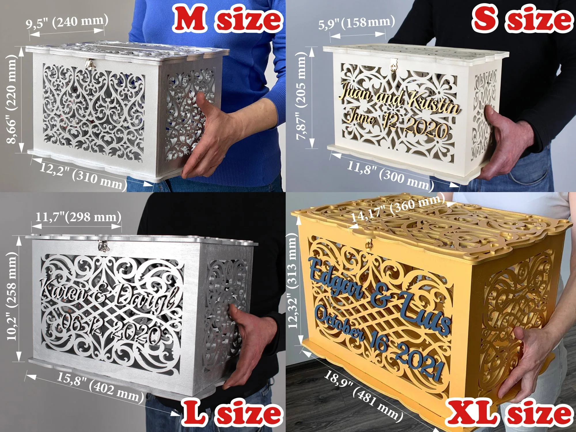 Beauty Beast Wedding Card Box Money Envelope Wishes Well Wedding Post