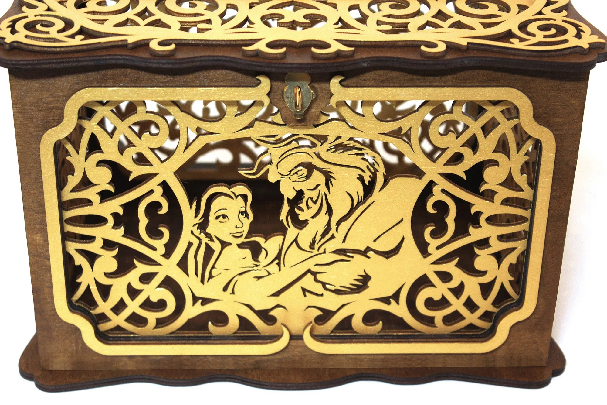 Beauty Beast Wedding Card Box, Tale As Old As Time handmade
