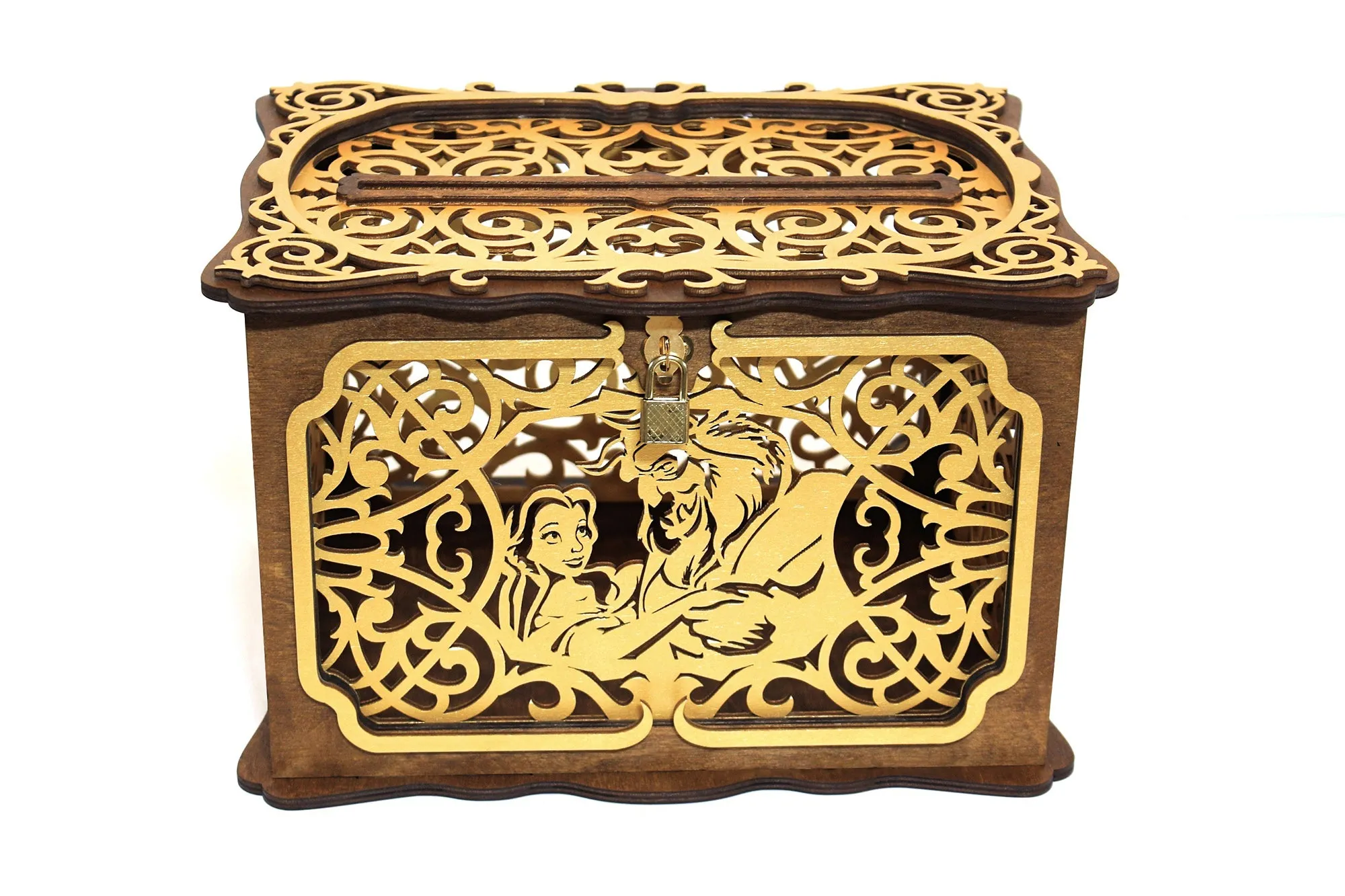 Beauty Beast Wedding Card Box, Tale As Old As Time handmade
