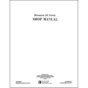 Beech Bonanza 35 Series Maintenance Manual (35-590096B)