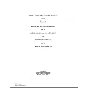 Beech Queen Air 65,80,& Model 18 Maintenance Manual (98-32516)