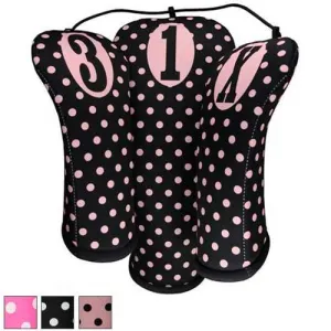 BeeJos Polka Dots Headcovers Hybrid #4H Pink Polka Dots