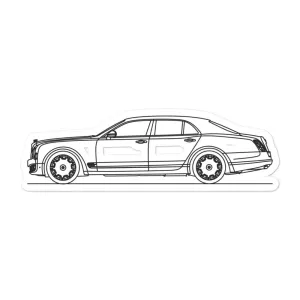 Bentley Mulsanne Outline Sticker