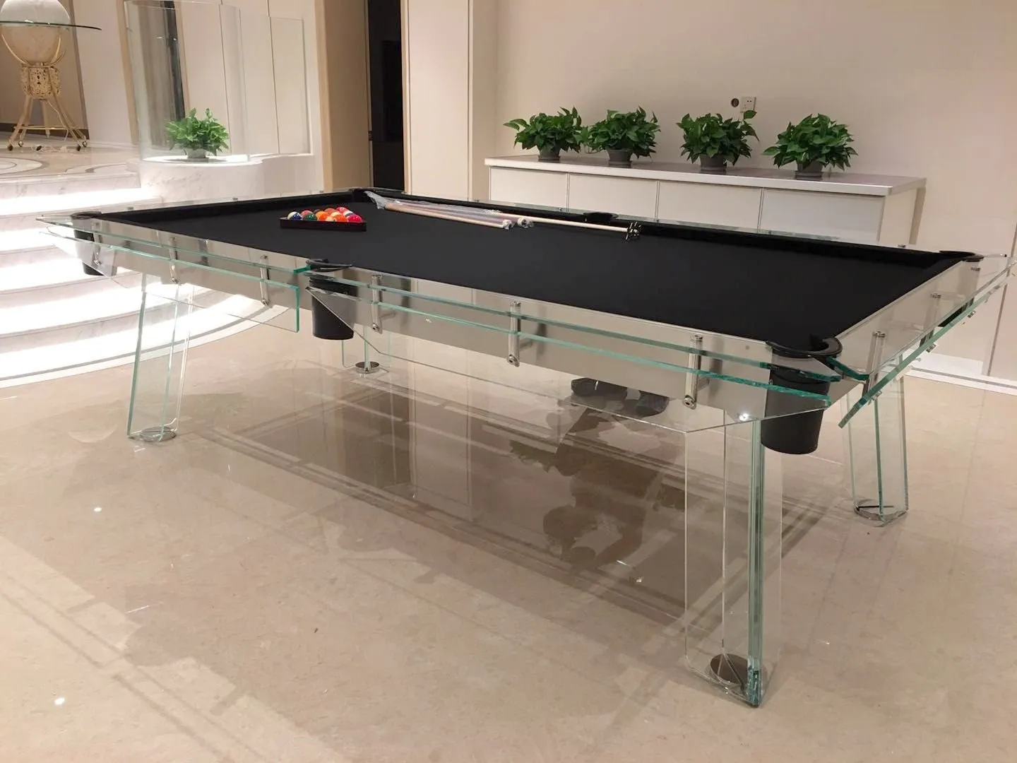 Berlin Glass Pool Table