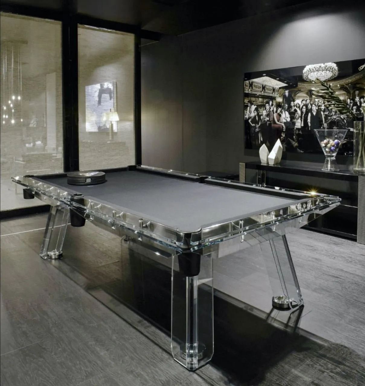 Berlin Glass Pool Table