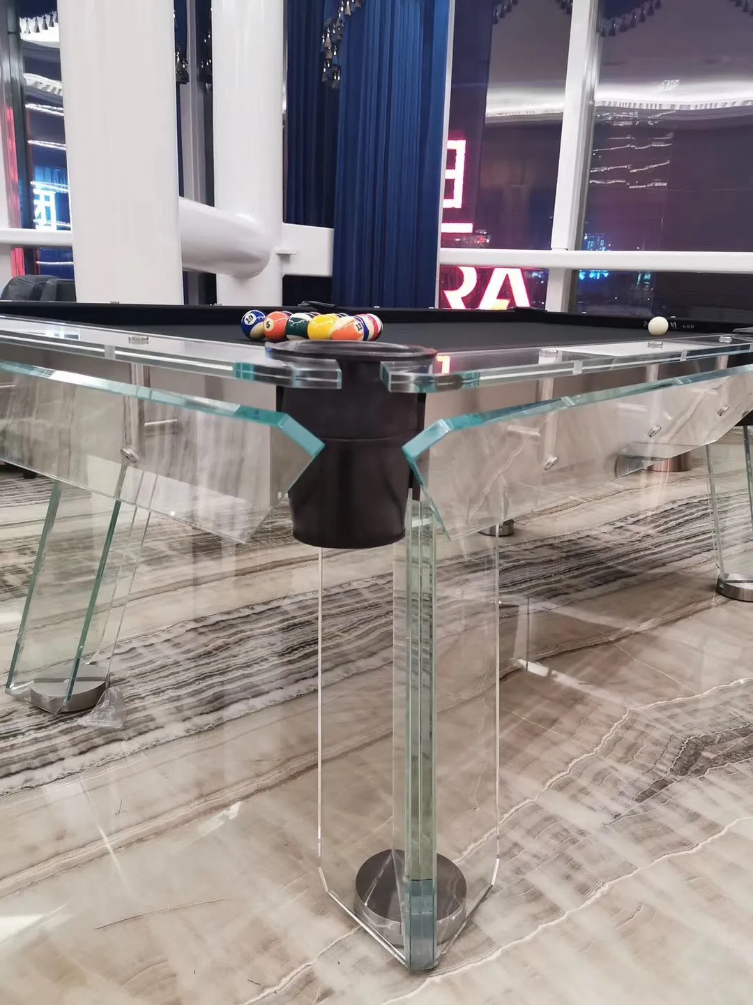 Berlin Glass Pool Table