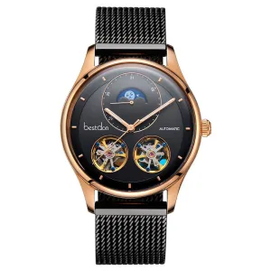 Bestdon Automatic Tourbillon style double open heart watch Model : BD7140G
