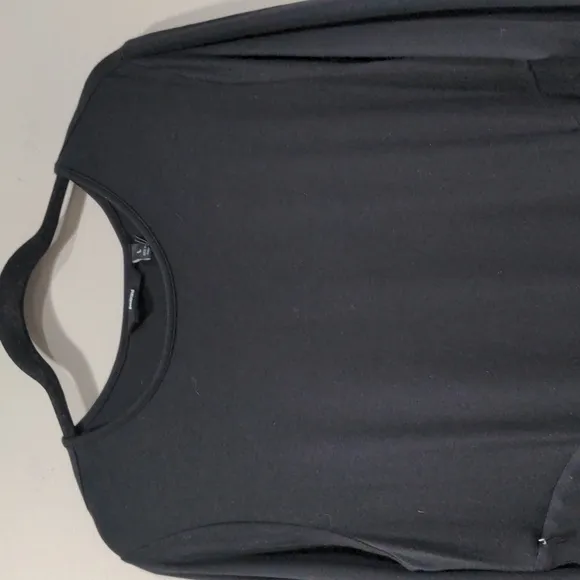Betabrand Women's NWT Summer Nights Silk Blend Travel Tunic Dress Sz Large Black