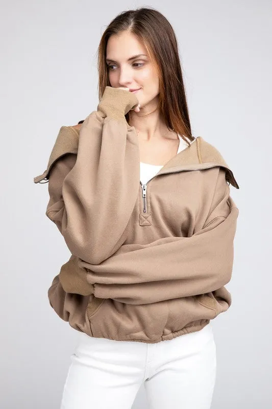 BiBi Stitch Detailed Elastic Hem Hoodie