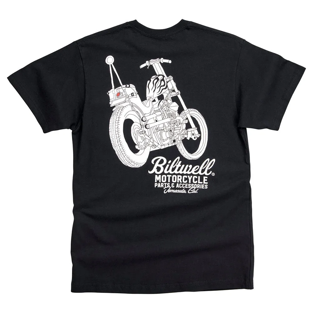 BILTWELL POCKET T-SHIRT [CHOPPER BLACK]