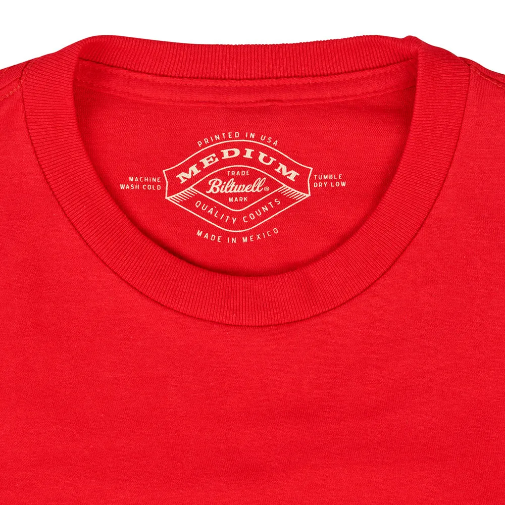 BILTWELL POCKET T-SHIRT [QUALITY GOODS RED]