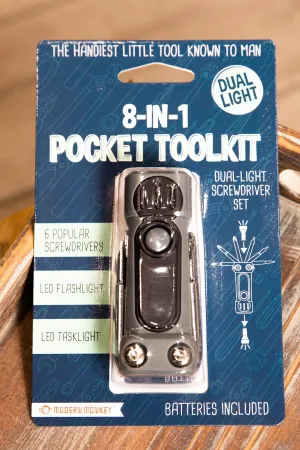 Black 8 in 1 Pocket Tool Kit