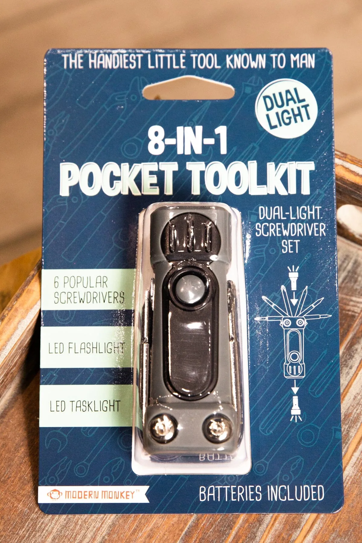 Black 8 in 1 Pocket Tool Kit