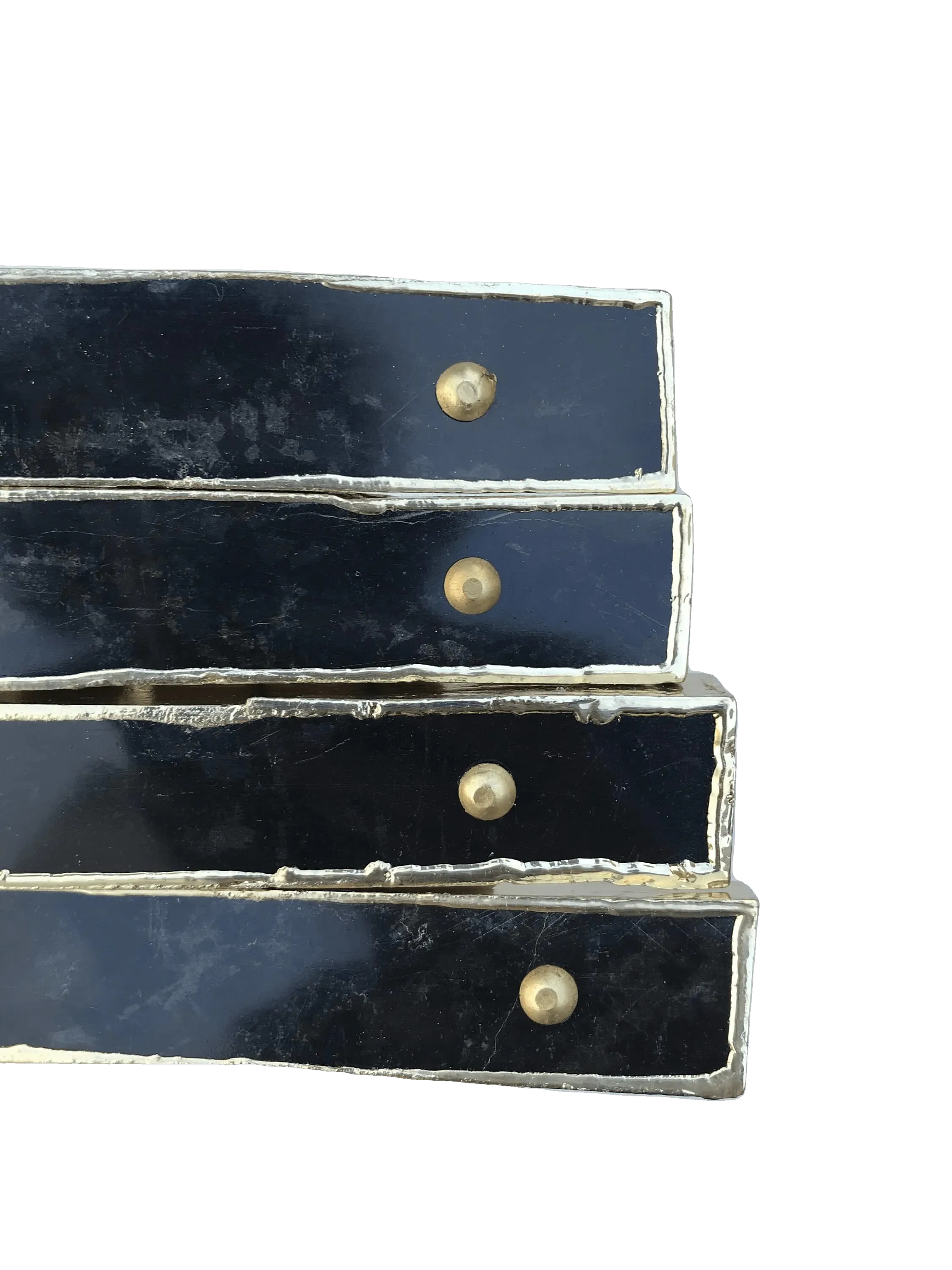 Black Agate Cabinet Door Pull Handle - Set of 4