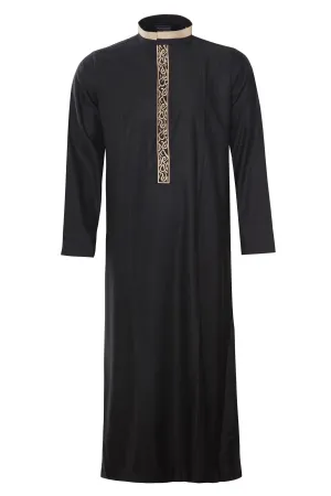 Black & Gold - Embroidery Thobe