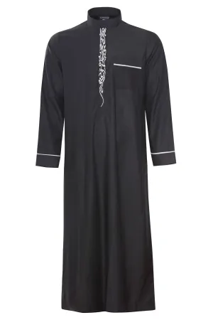 Black & White - Embroidery Thobe