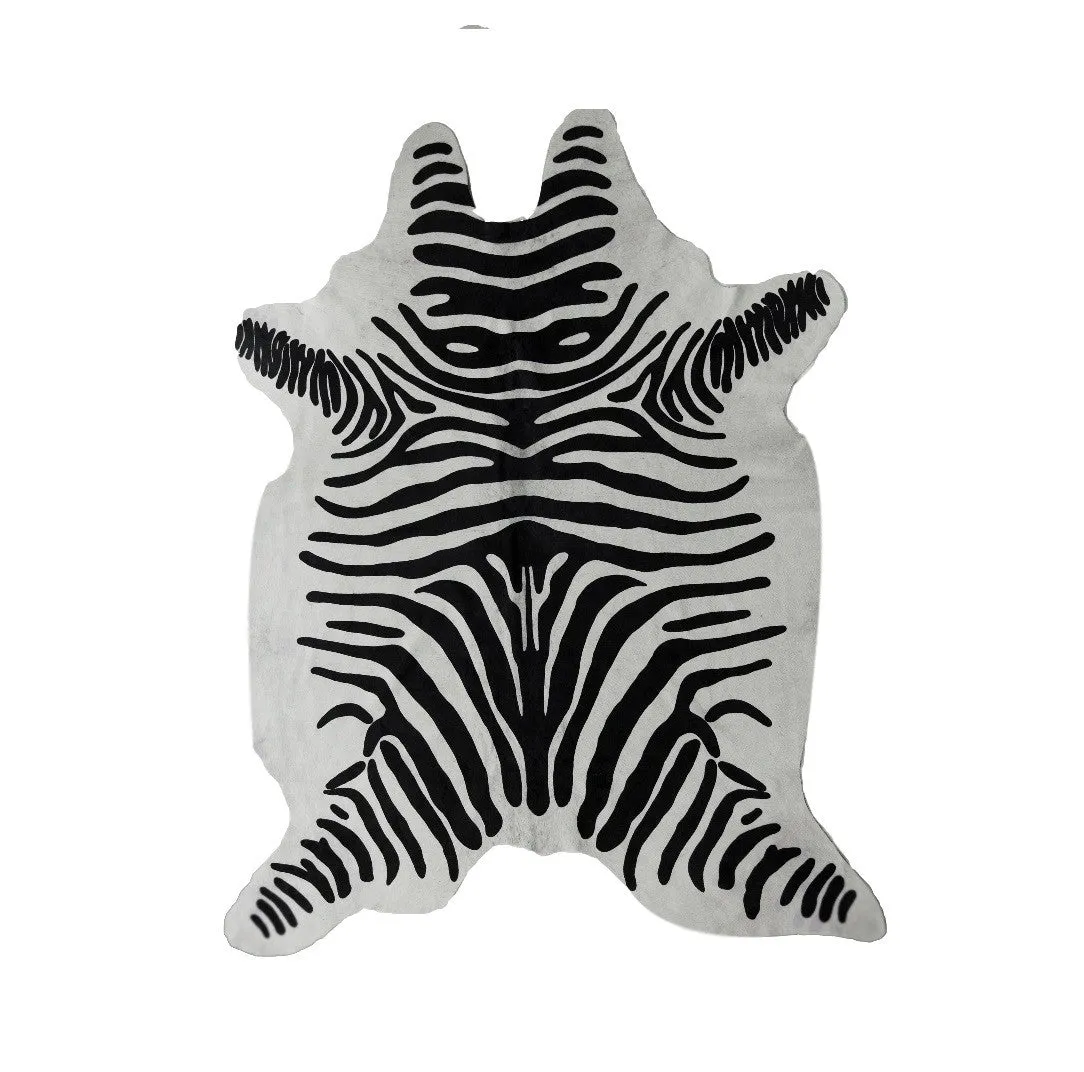Black & White Zebra Premium Brazilian Cowhide, XL CH17SW I