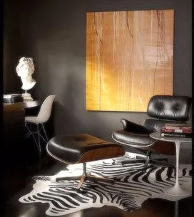 Black & White Zebra Premium Brazilian Cowhide, XL CH17SW I