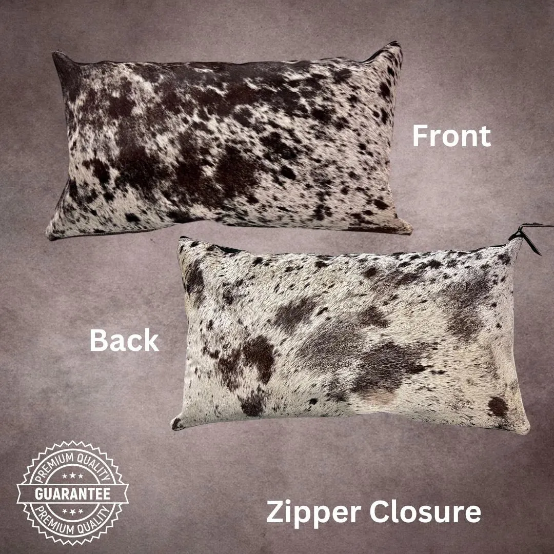 Black and White Cowhide Pillow Cover---PL039