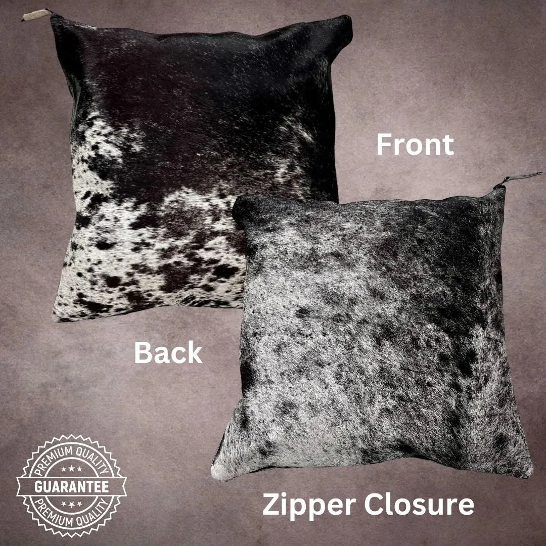 Black and White Cowhide Pillow Cover---PL045
