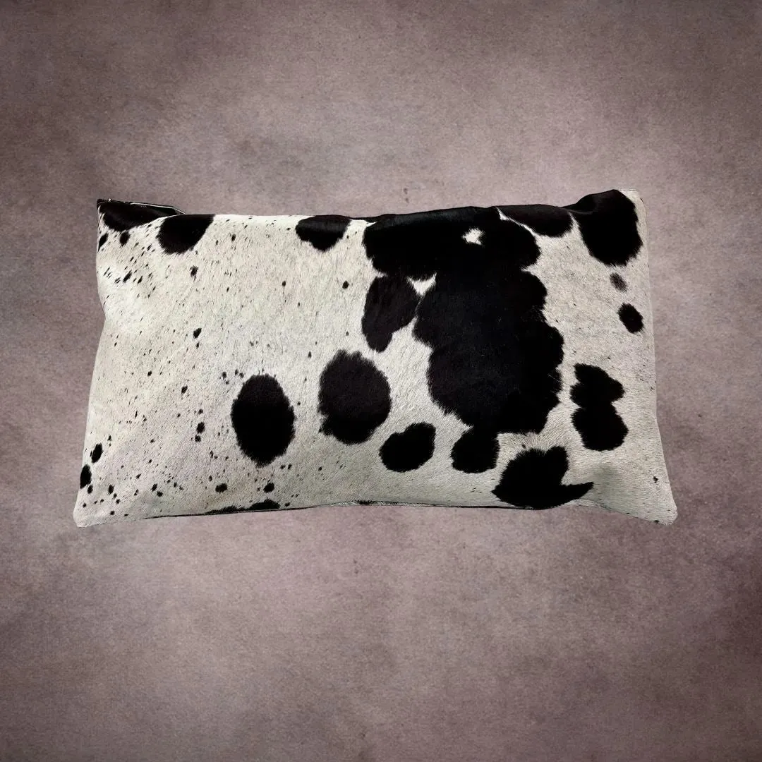 Black and White Cowhide Pillow Cover---PL048