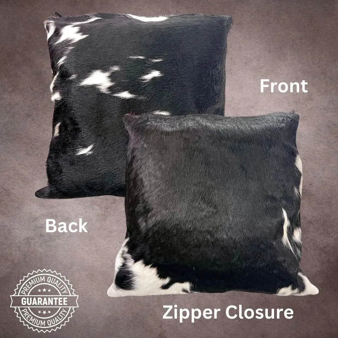 Black and White Cowhide Pillow Cover---PL088