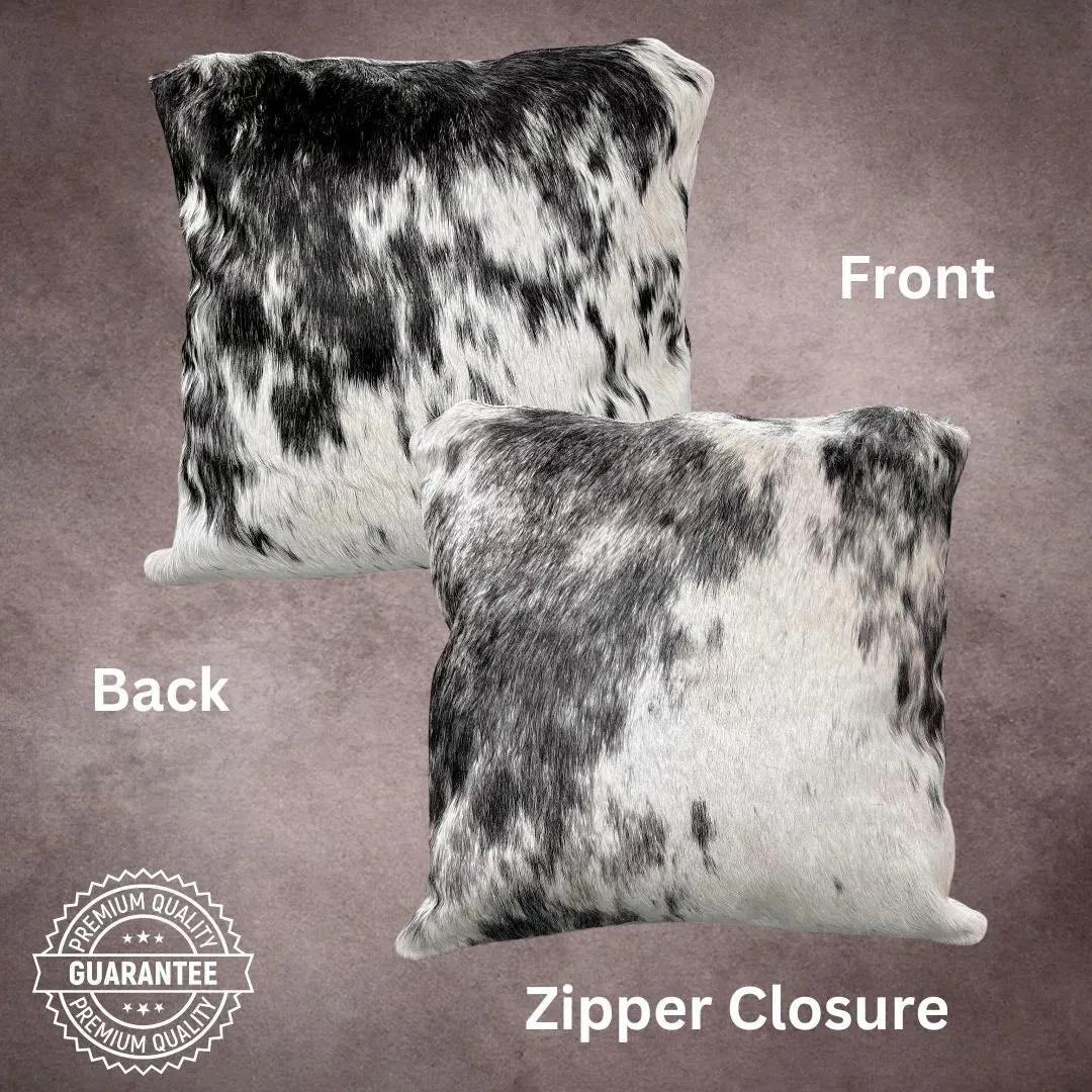Black and White Cowhide Pillow Cover---PL114
