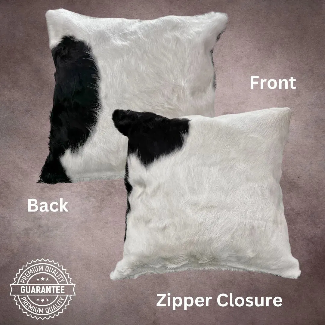 Black and White Cowhide Pillow Cover---PL118