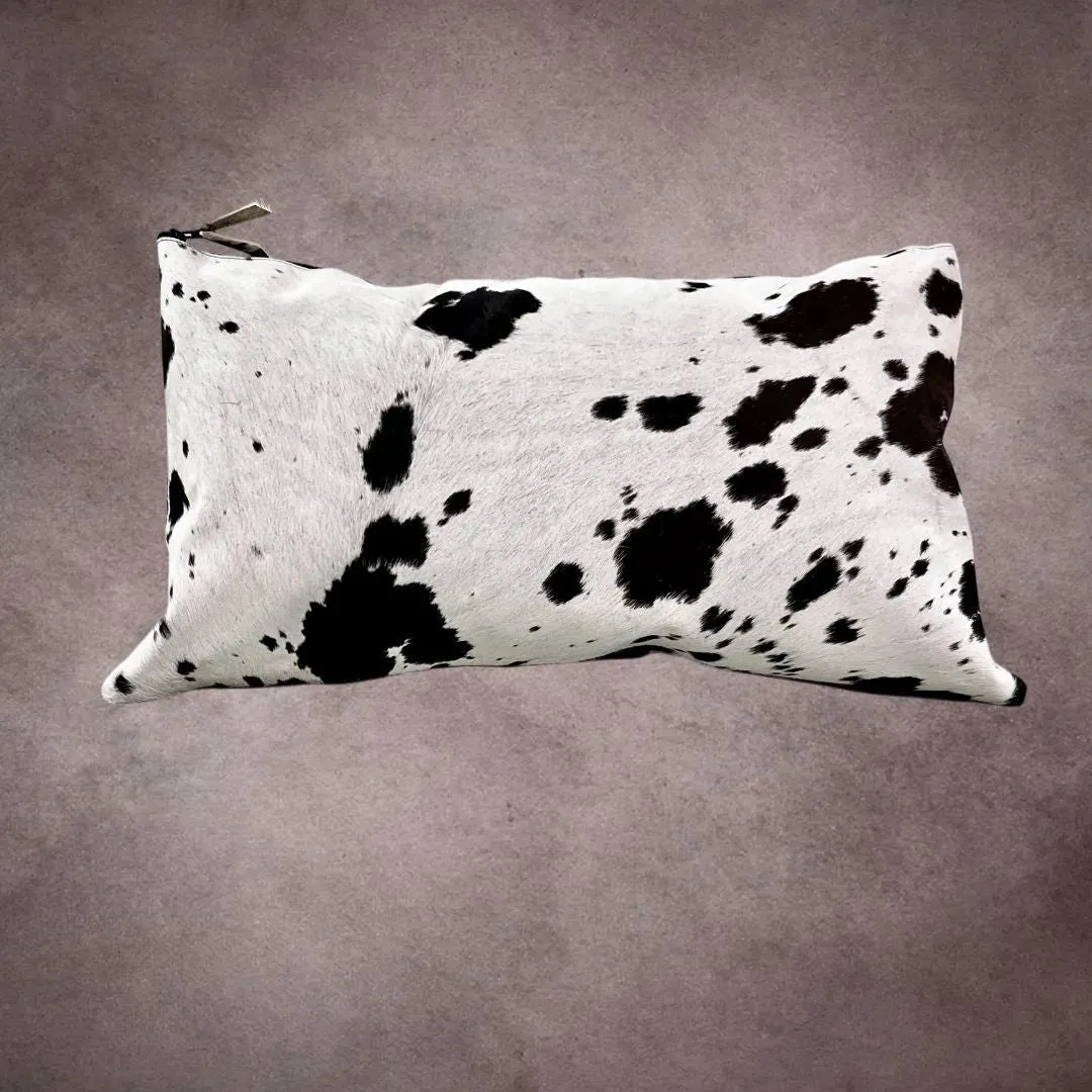 Black and White Cowhide Pillow Cover---PL128