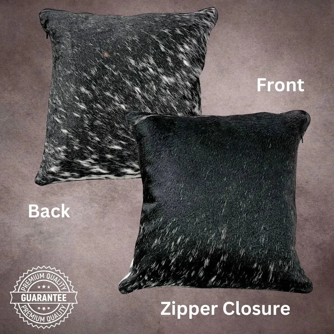 Black and White Cowhide Pillow Cover---PL131