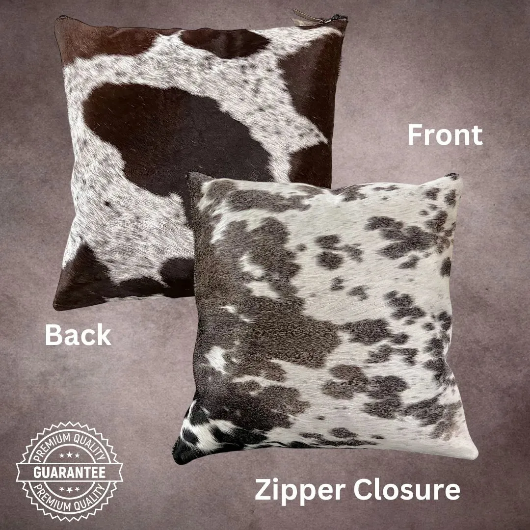 Black and White Cowhide Pillow Cover---PL133