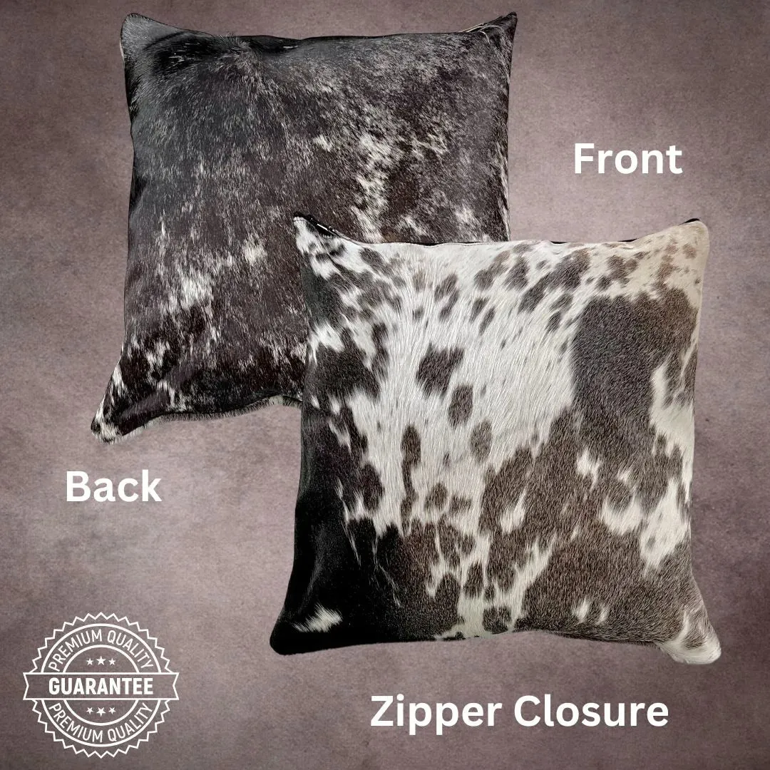 Black and White Cowhide Pillow Cover---PL134