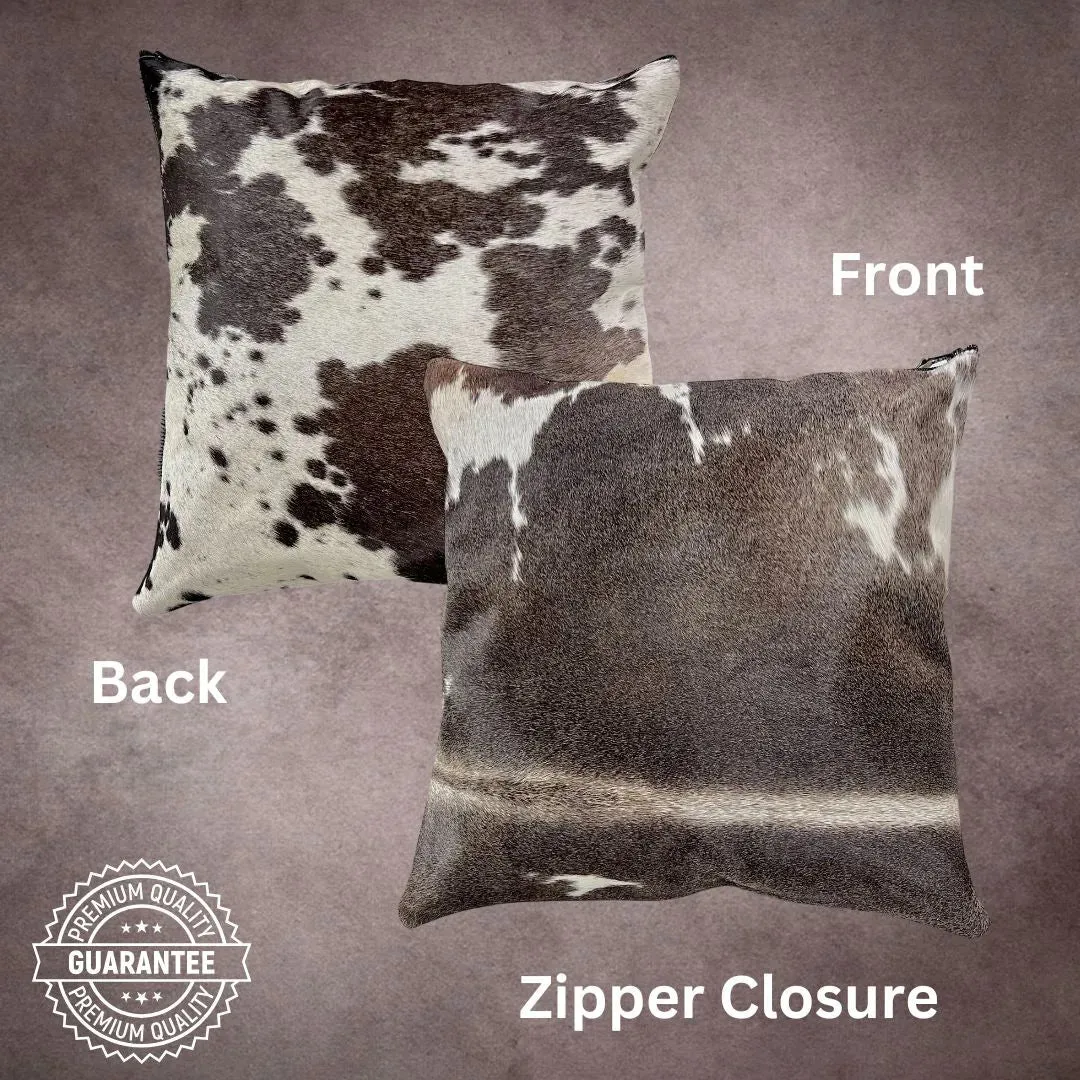 Black and White Cowhide Pillow Cover---PL135