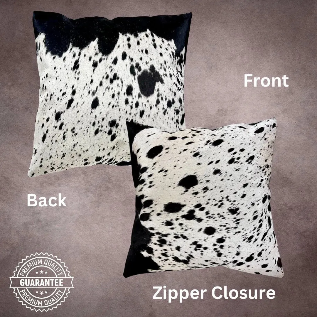 Black and White Cowhide Pillow Cover---PL146