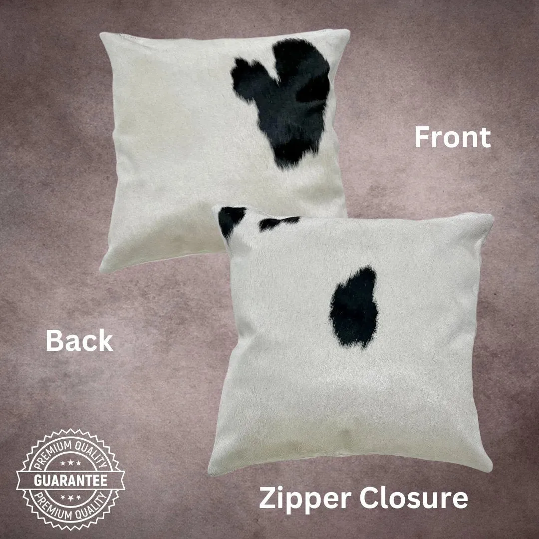 Black and White Cowhide Pillow Cover---PL148