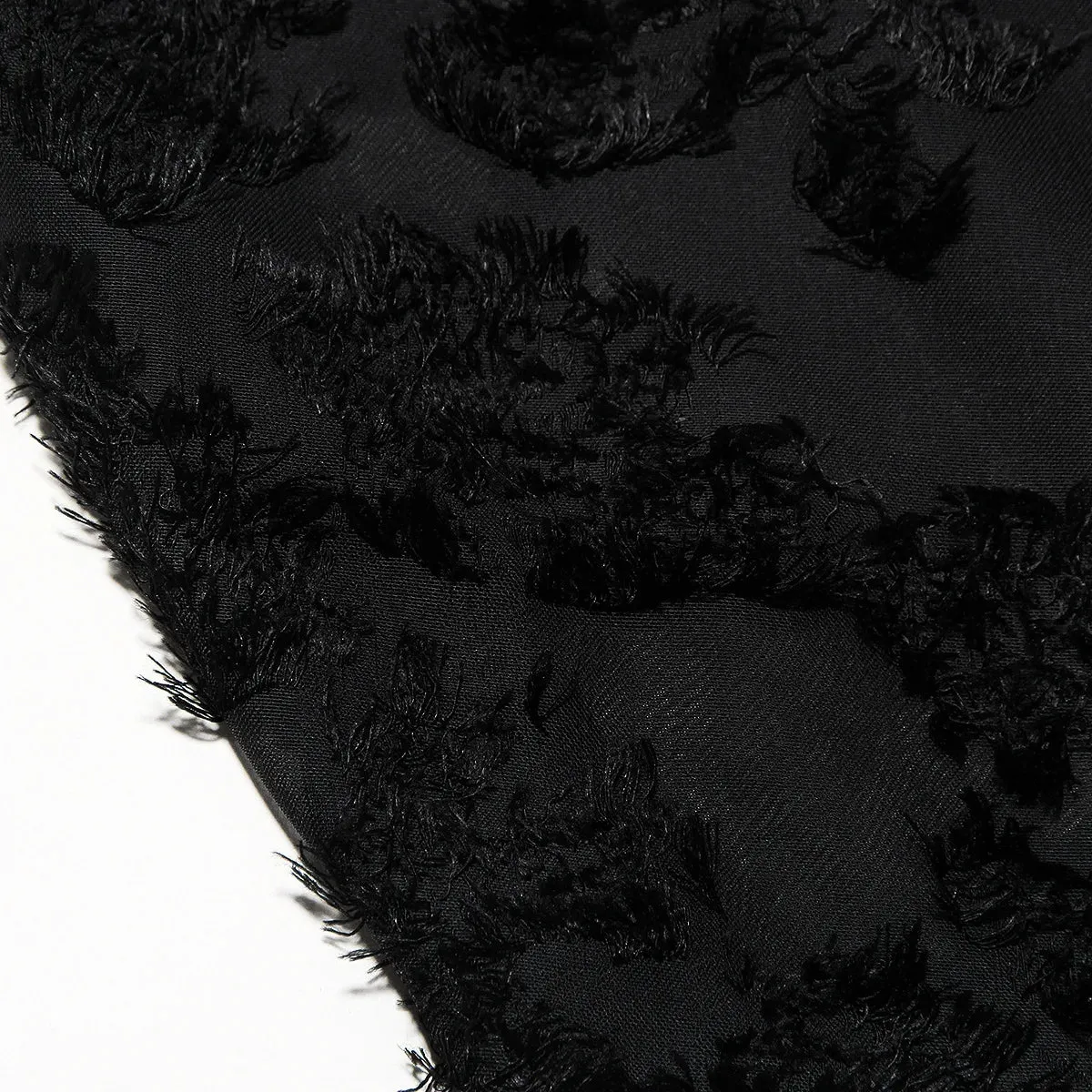 Black Appliques See-Through V-Neck Long Elegant Formal Dress