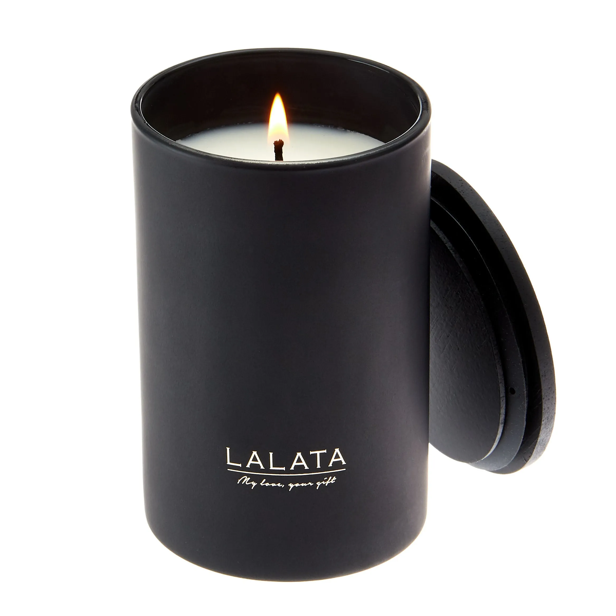 Black Candle - Scented Eucalyptus Lavender