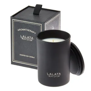 Black Candle - Scented Eucalyptus Lavender