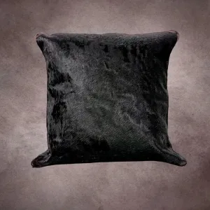 Black Cowhide Pillow Cover---PL097