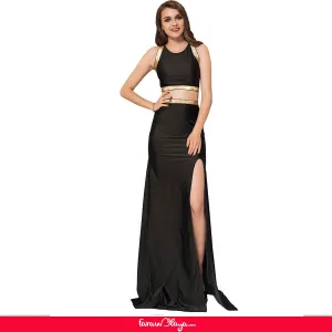 Black Cross-strapped Gown
