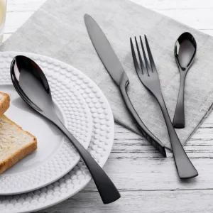 Black Cutlery Set