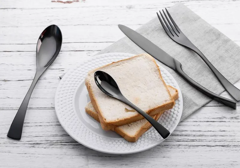 Black Cutlery Set