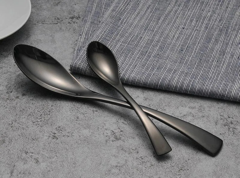 Black Cutlery Set